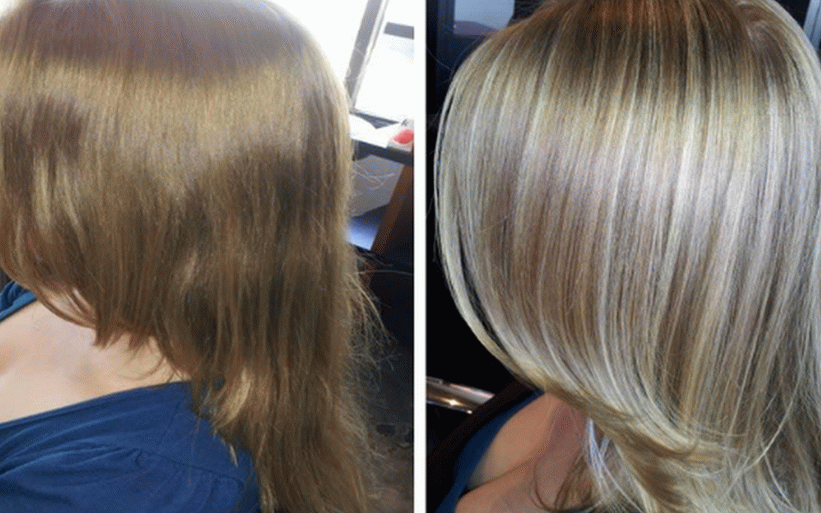 бојање косе пре и после фотографија